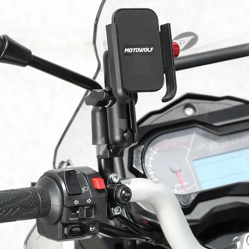 Support téléphone moto Universel | MX12 Fixation Rétroviseur