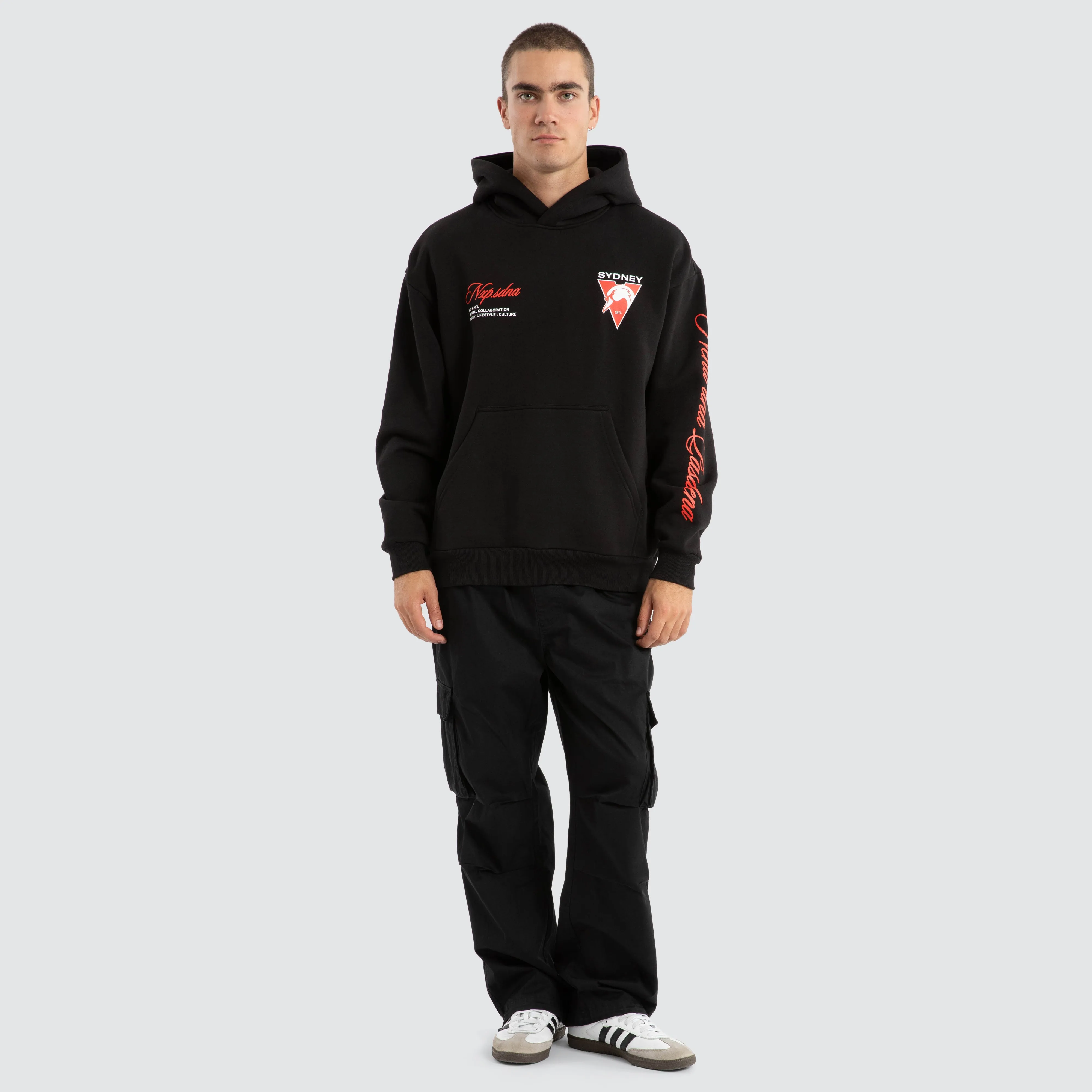 Sydney Swans AFL Season Hoodie Jet Black