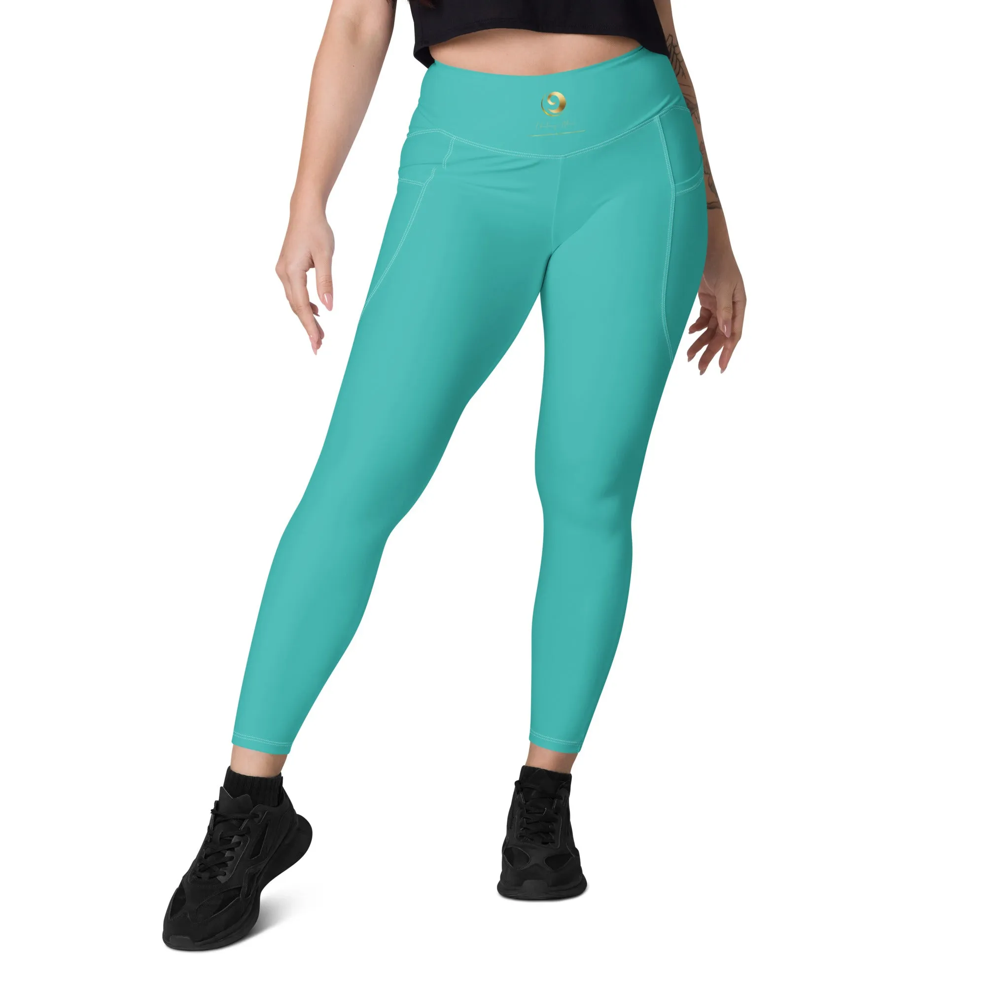 Teal Chaitanya Pocket Leggings