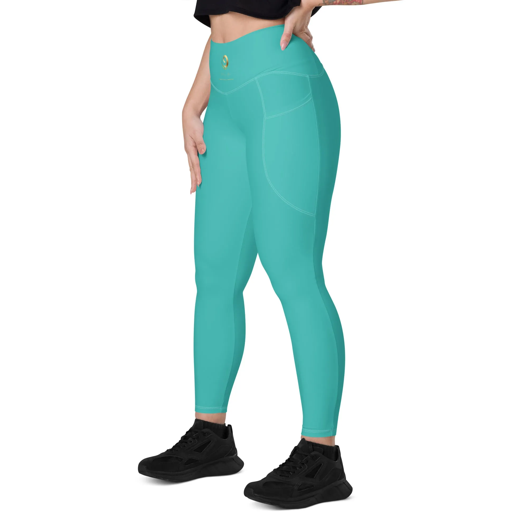 Teal Chaitanya Pocket Leggings