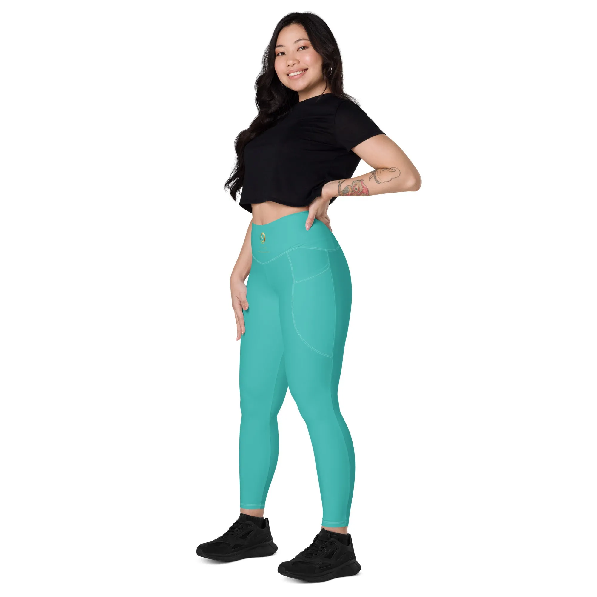 Teal Chaitanya Pocket Leggings