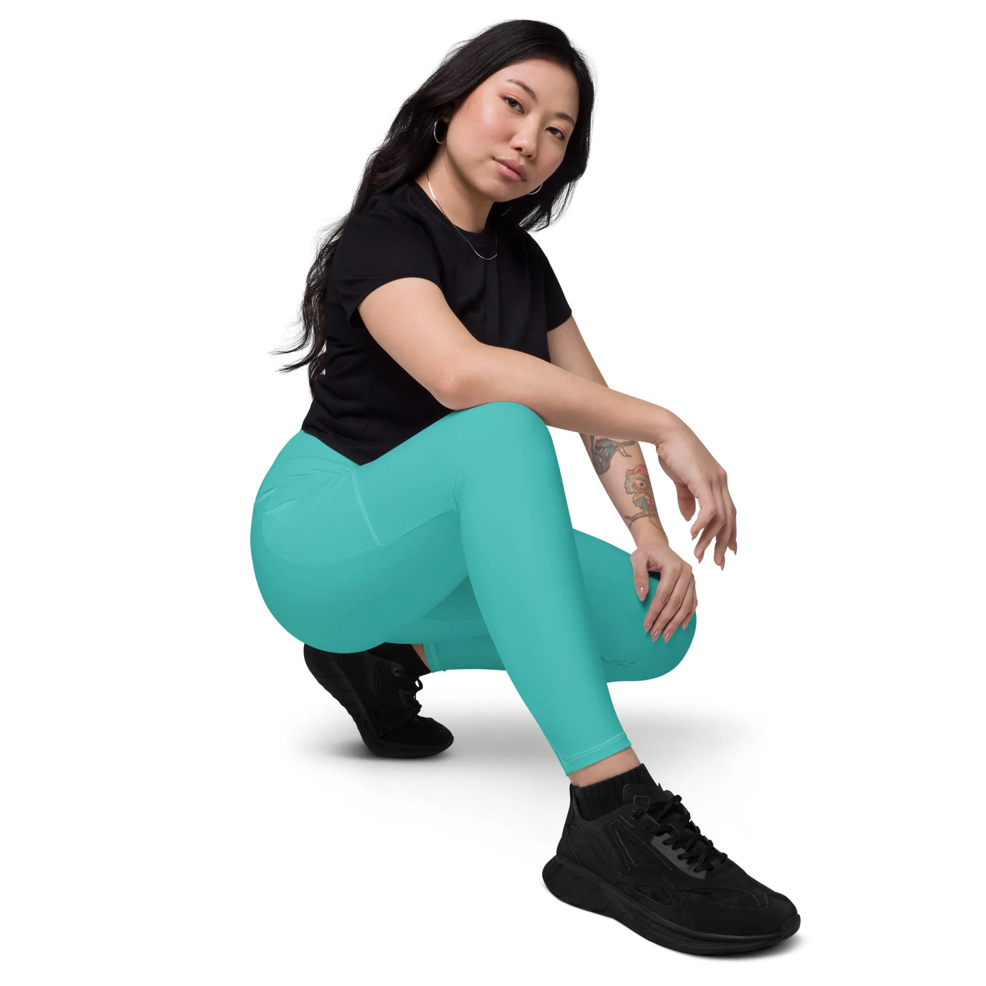 Teal Chaitanya Pocket Leggings