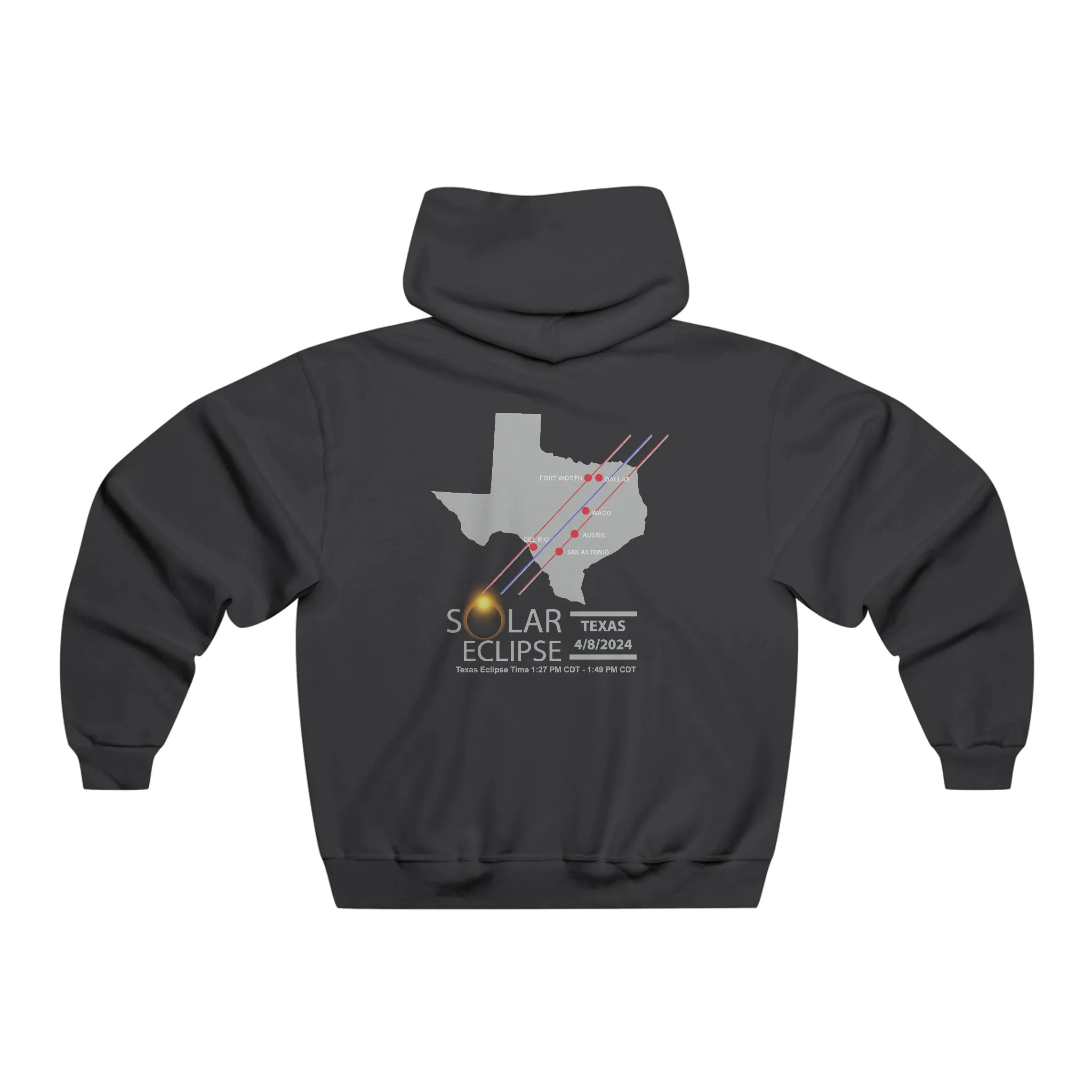 Texas Solar Total Solar Eclipse Hooded Sweatshirt