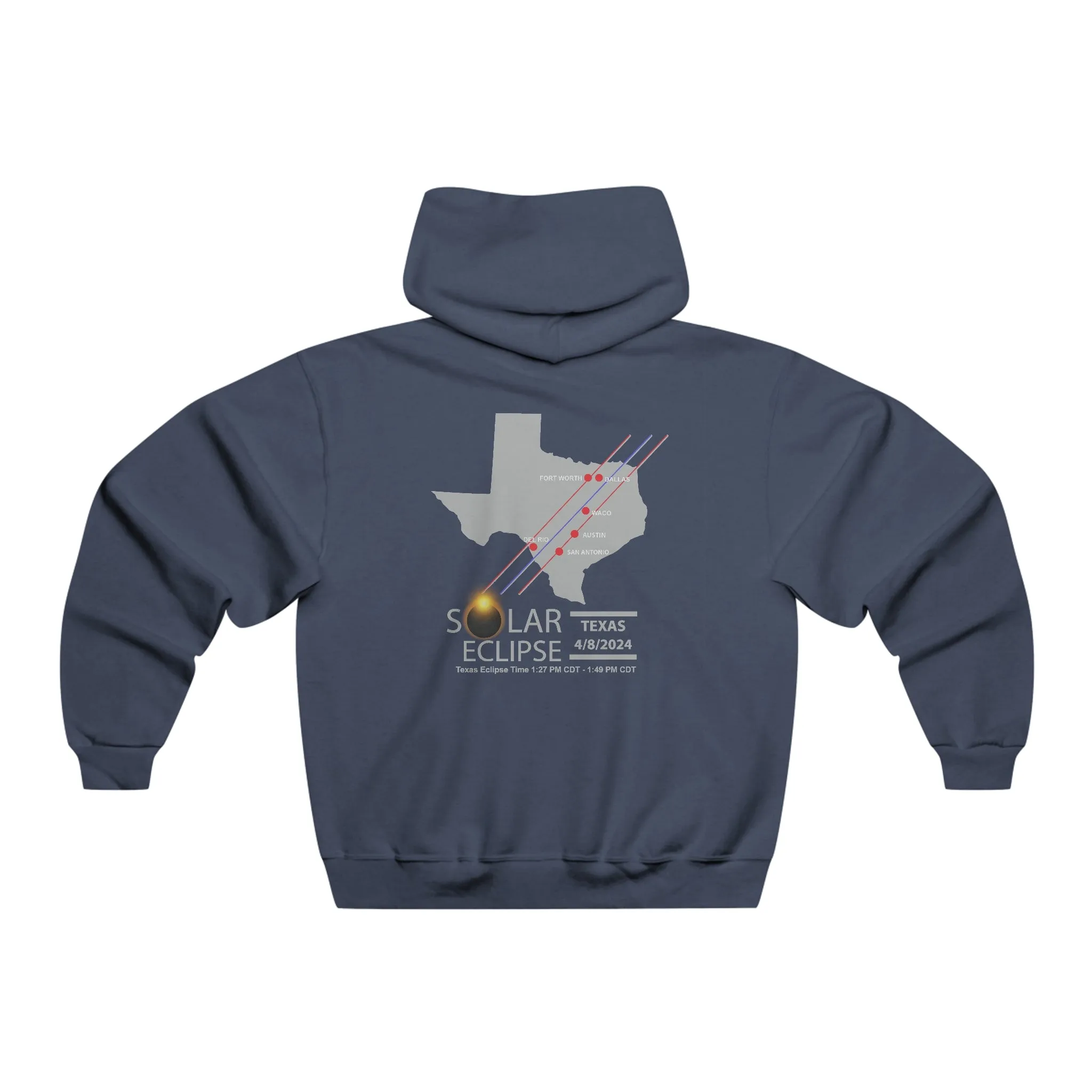 Texas Solar Total Solar Eclipse Hooded Sweatshirt