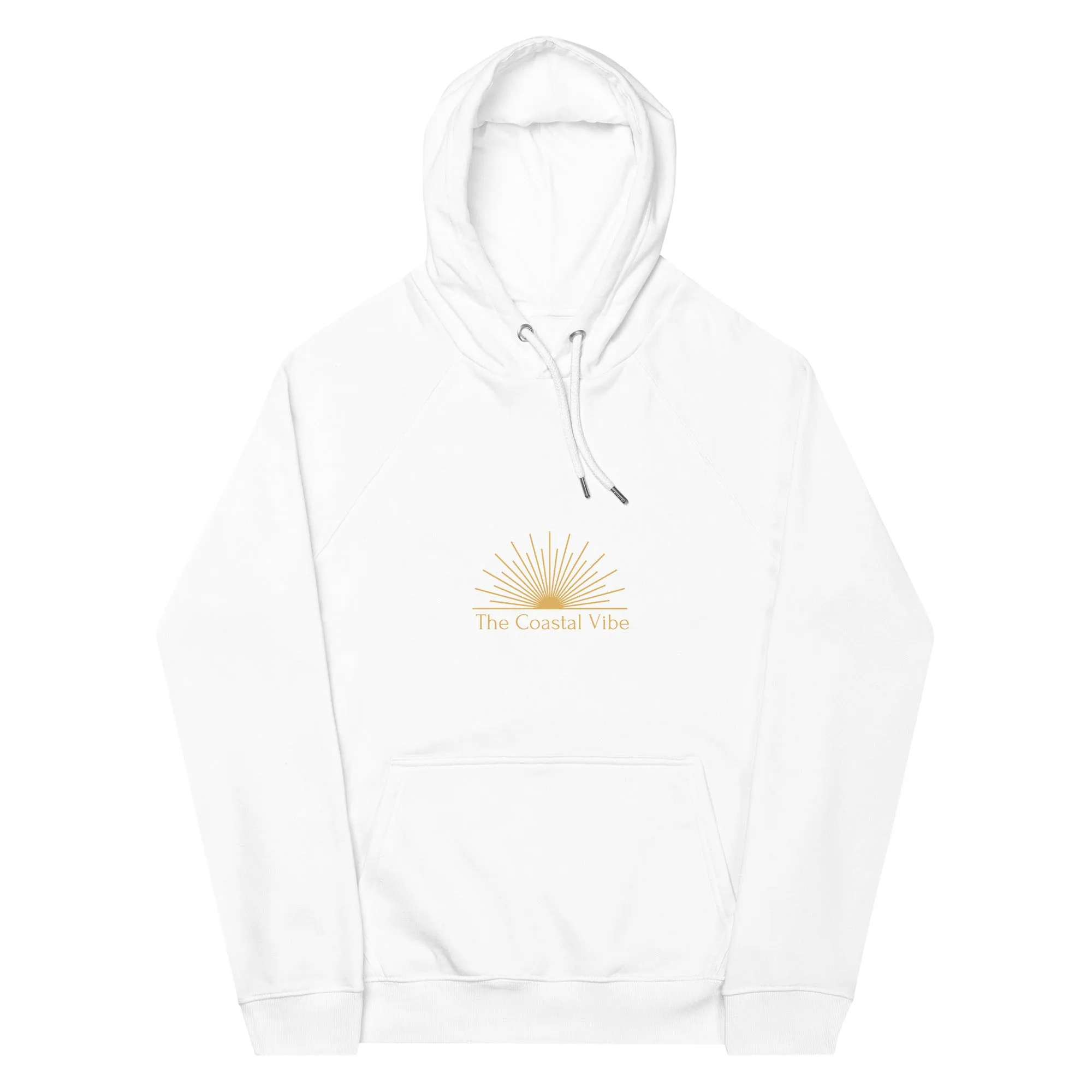 The Coastal Vibe Unisex Organic Cotton Raglan Hoodie