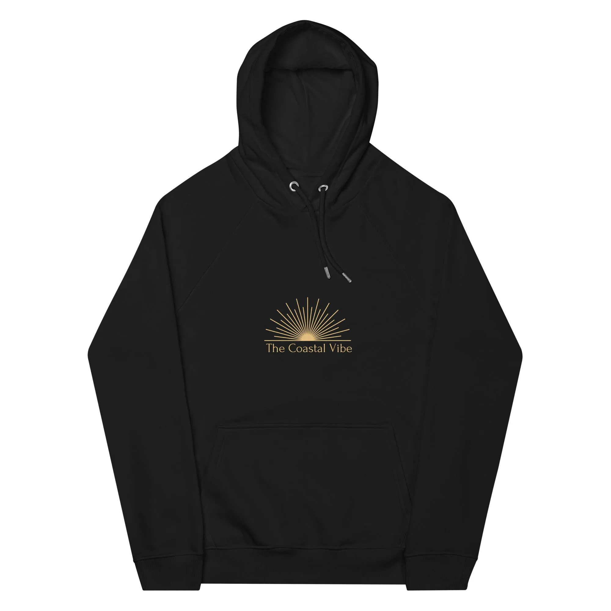 The Coastal Vibe Unisex Organic Cotton Raglan Hoodie