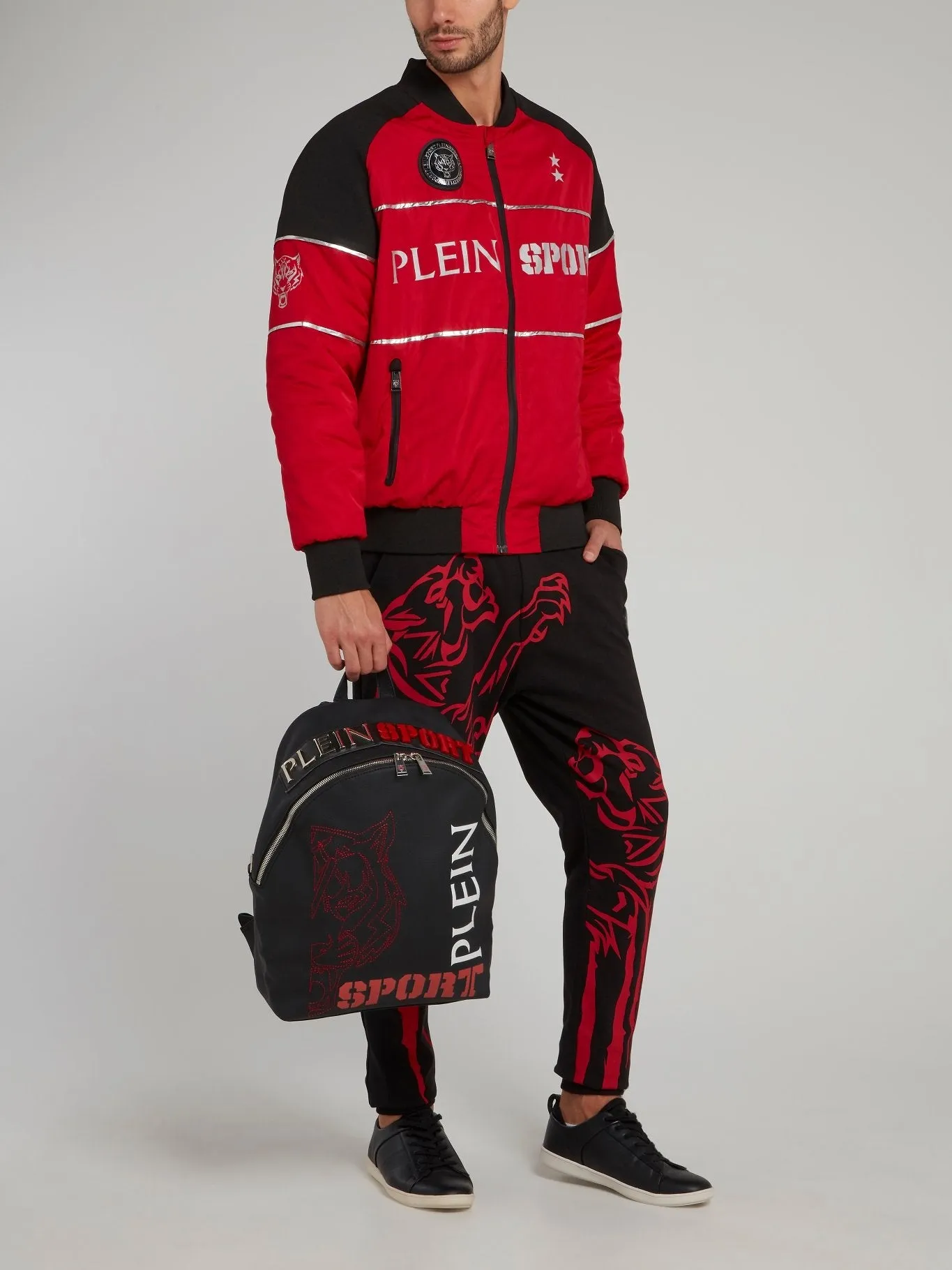 Theta Tiger Print Jogging Trousers