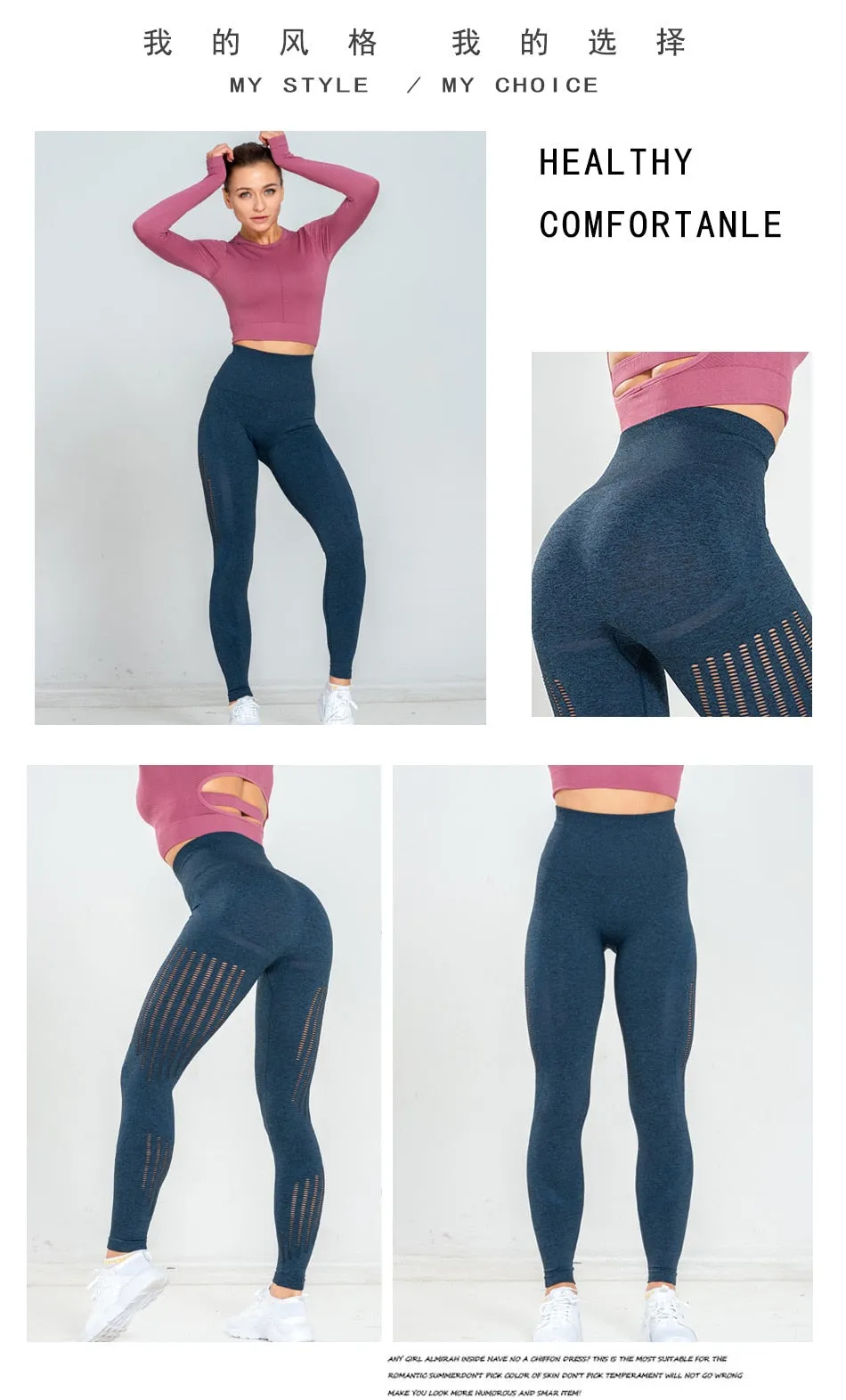 Tights Woman Push Up Elastic Seamless Leggings