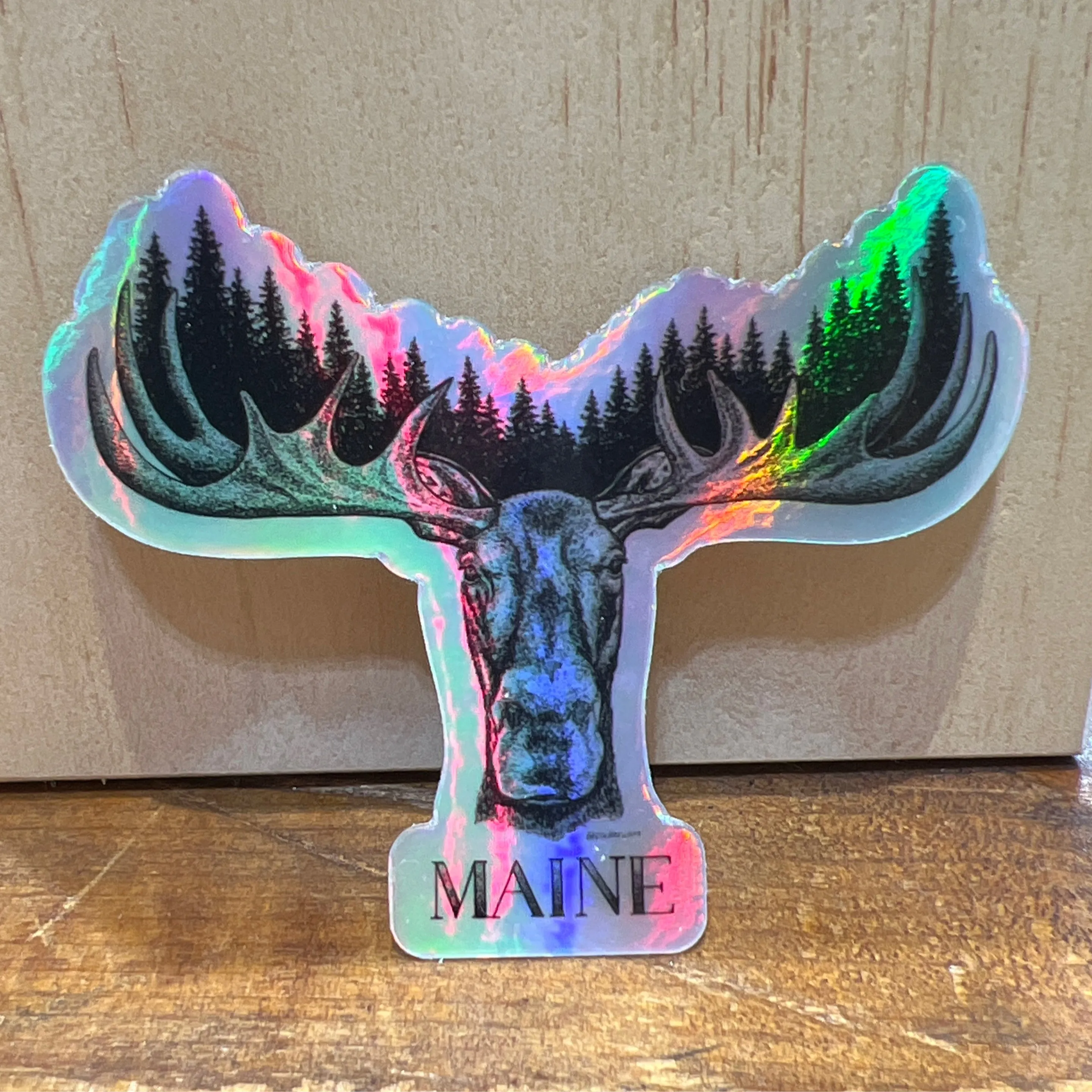Tree Moose Sticker by @esedler_art