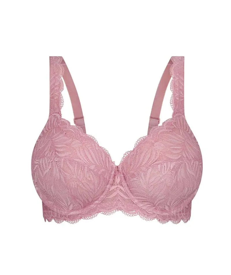 Triumph Essential Lace Balconette Bra - Sunrose Pink