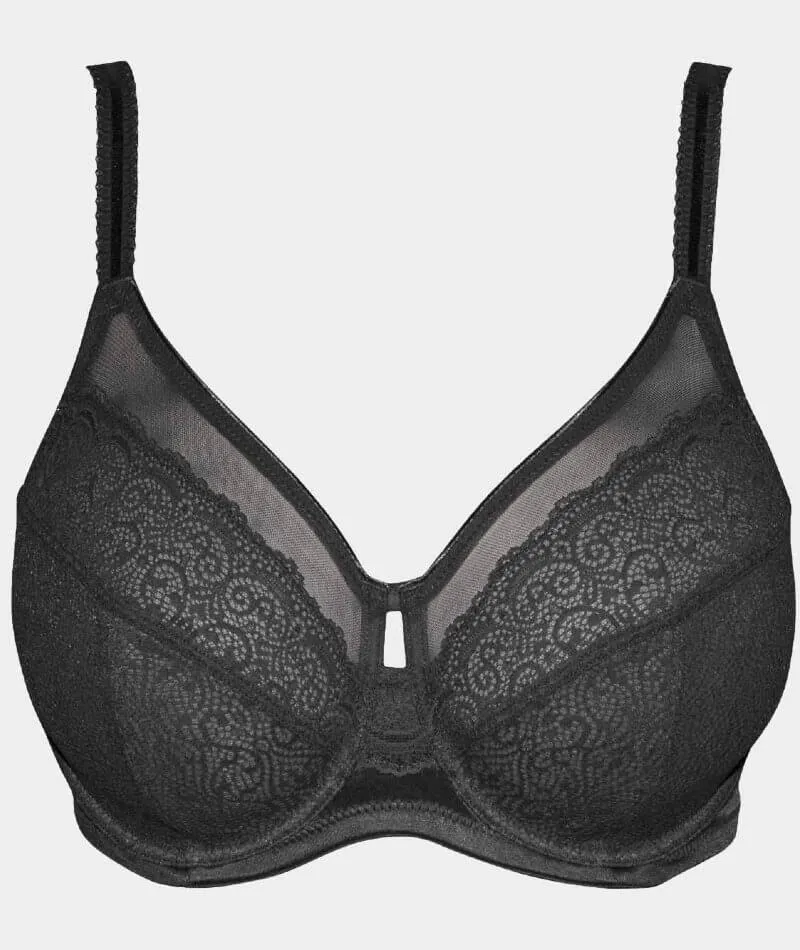 Triumph Sheer Underwired Bra - Black