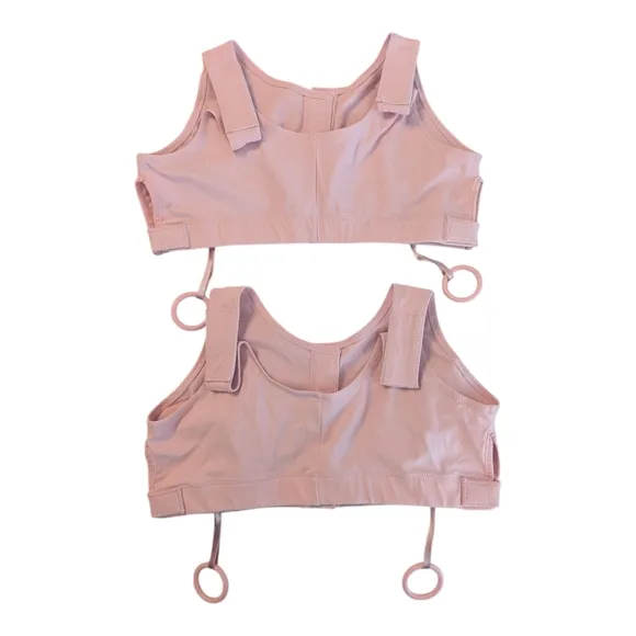 Two (NWOT &amp; Like New) Masthead Elizabeth Pink Mastectomy Surgical Bras 042M M