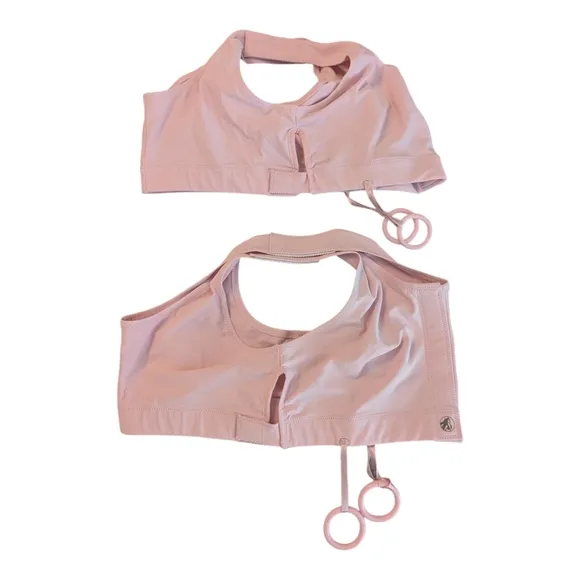 Two (NWOT &amp; Like New) Masthead Elizabeth Pink Mastectomy Surgical Bras 042M M