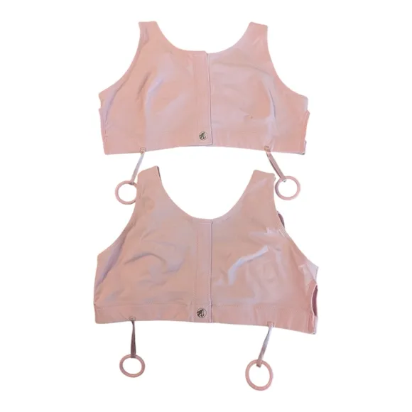 Two (NWOT &amp; Like New) Masthead Elizabeth Pink Mastectomy Surgical Bras 042M M