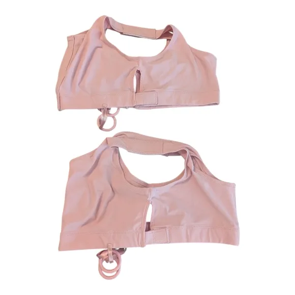 Two (NWOT &amp; Like New) Masthead Elizabeth Pink Mastectomy Surgical Bras 042M M