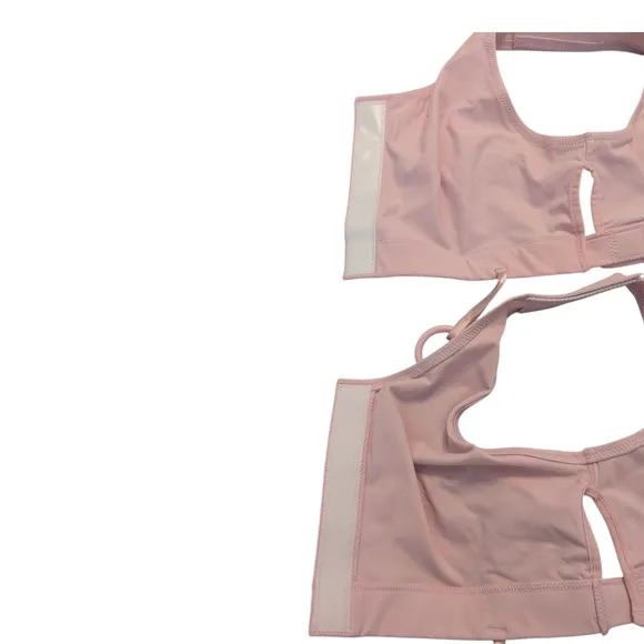 Two (NWOT &amp; Like New) Masthead Elizabeth Pink Mastectomy Surgical Bras 042M M