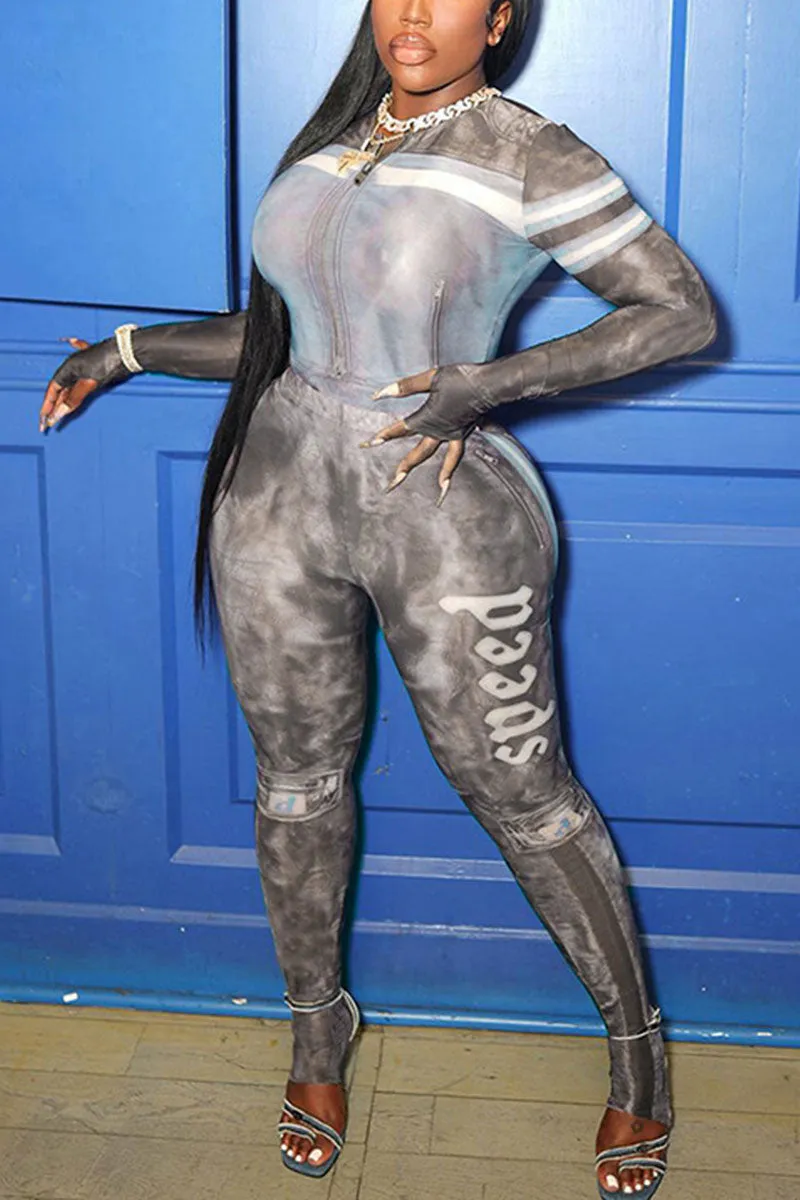 UH0422 Tie Dye Shirt and Tights Set