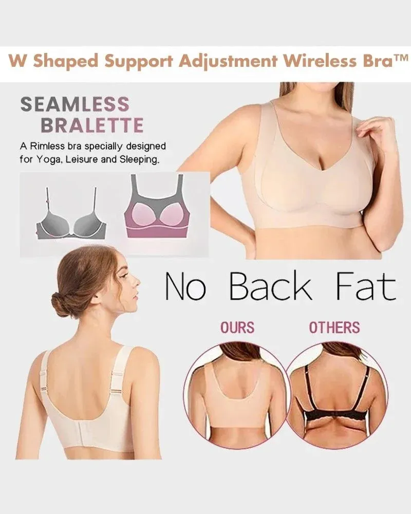 Ultimate Comfort Adjustable Wireless Bra™ with W Shaped Support