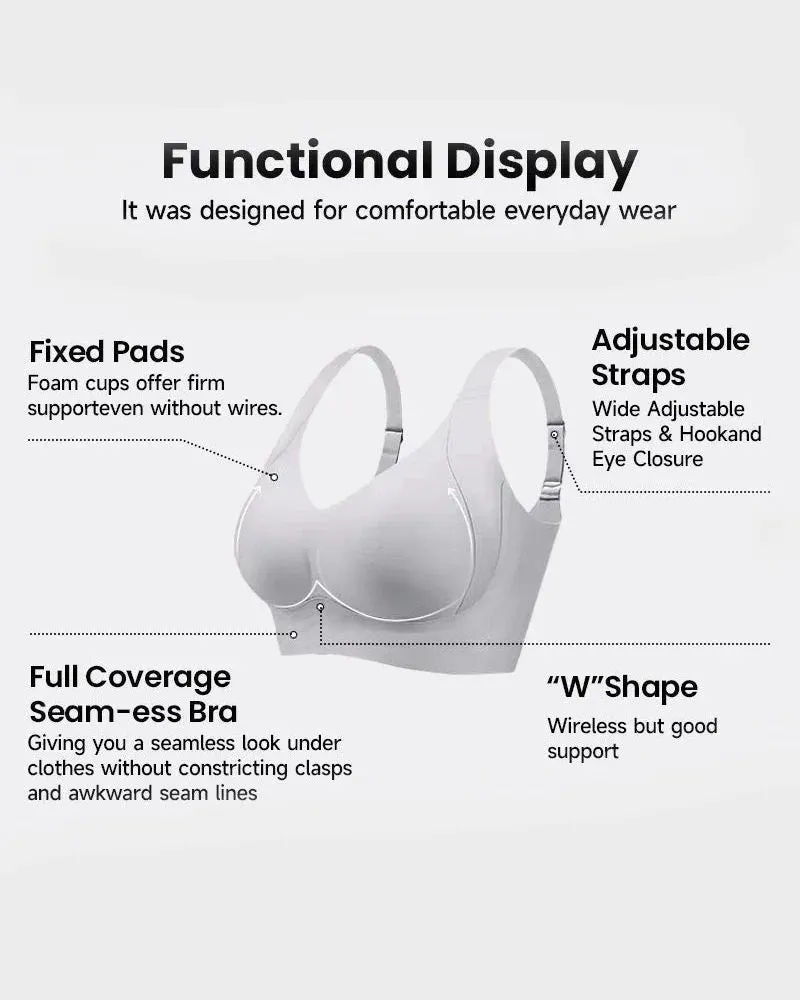 Ultimate Comfort Adjustable Wireless Bra™ with W Shaped Support