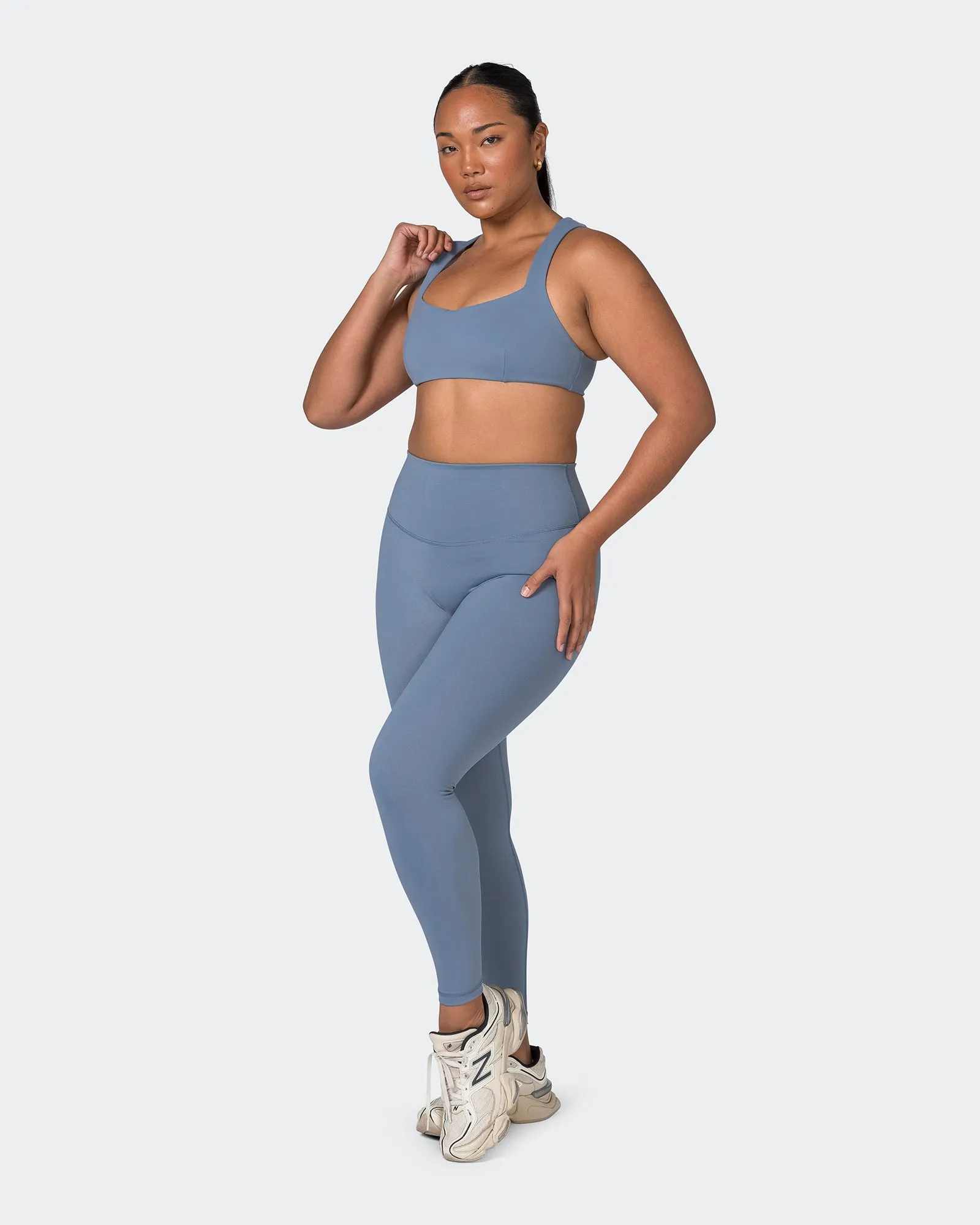 Ultra Signature Ankle Length Leggings - Stone Blue