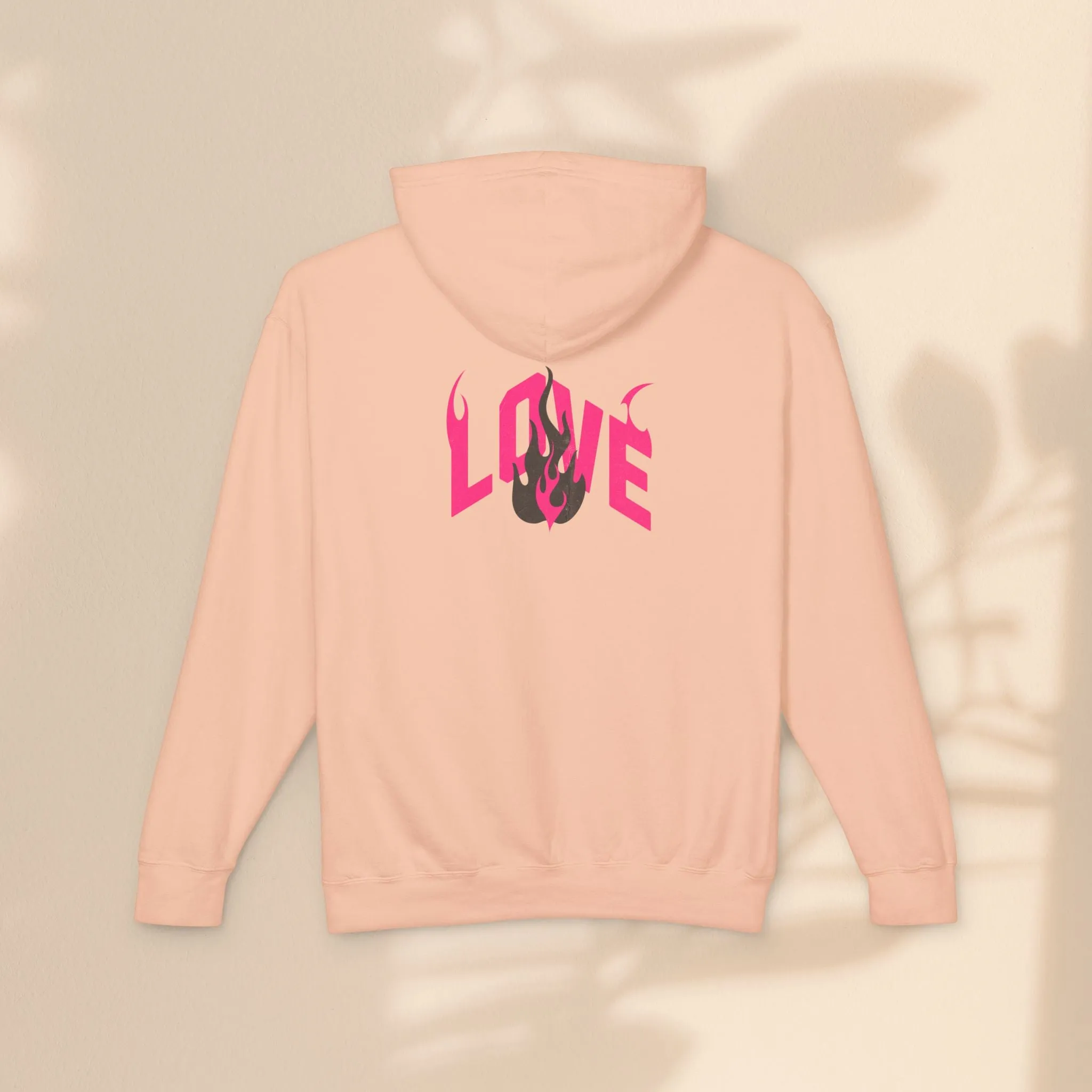 Unisex Lightweight Hooded Sweatshirt - LOVE