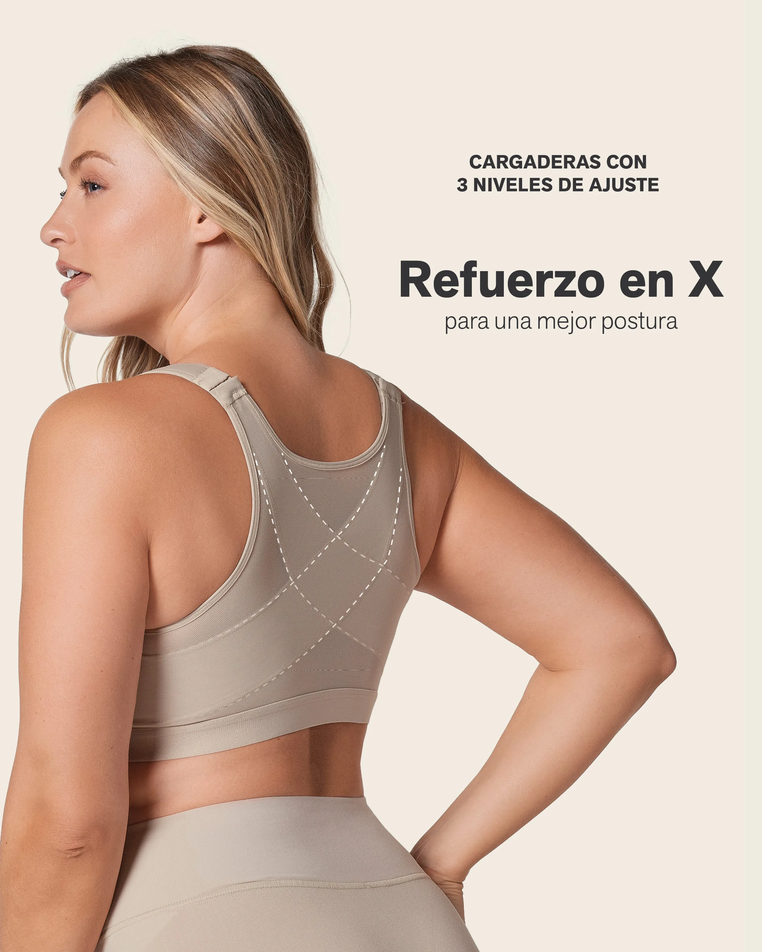 Unlined Wireless Posture Corrector Bra