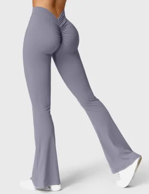 V-back Flare Leggings