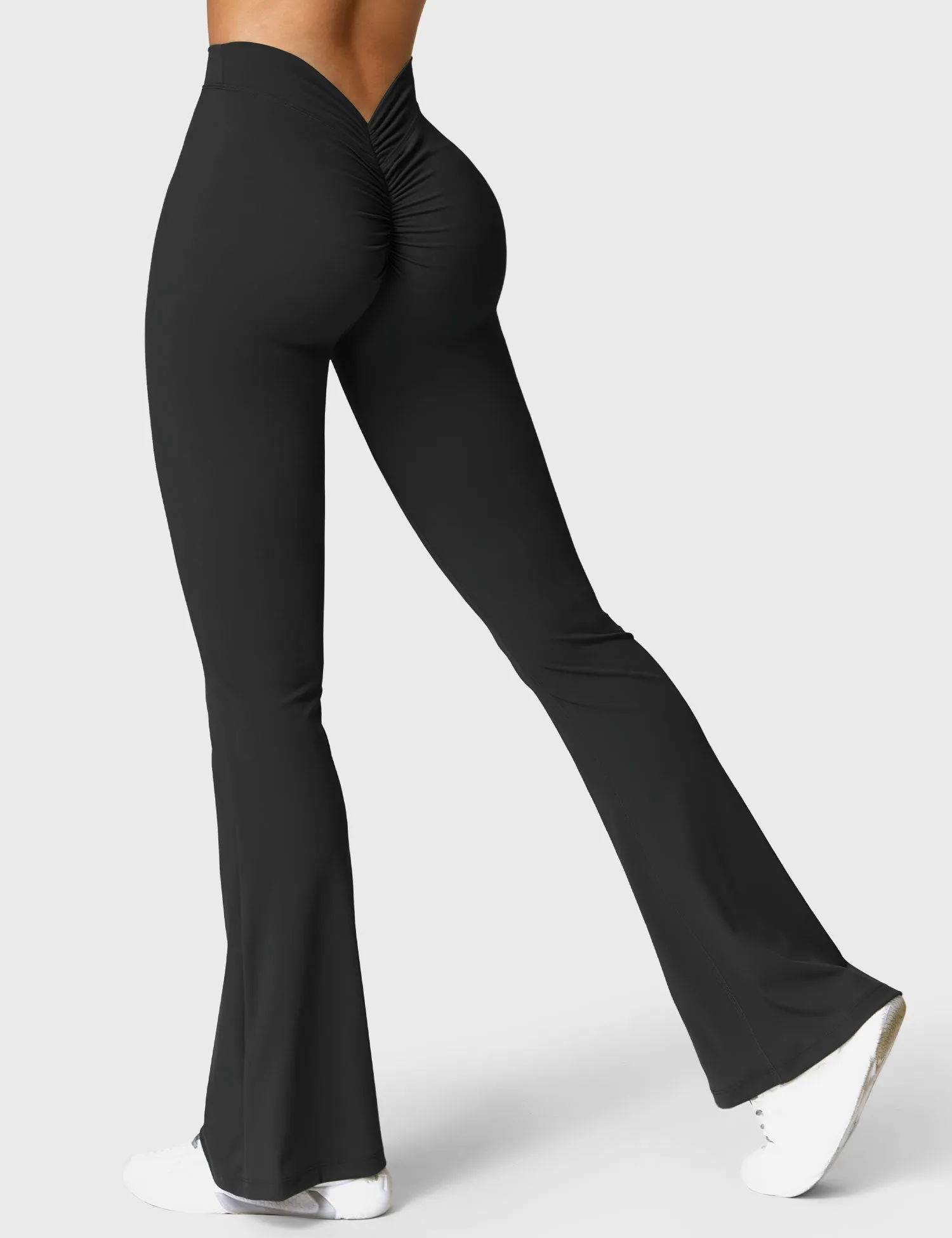 V-back Flare Leggings