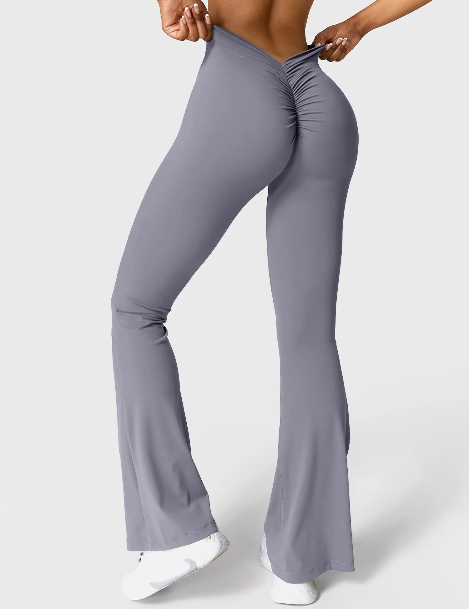 V-back Flare Leggings