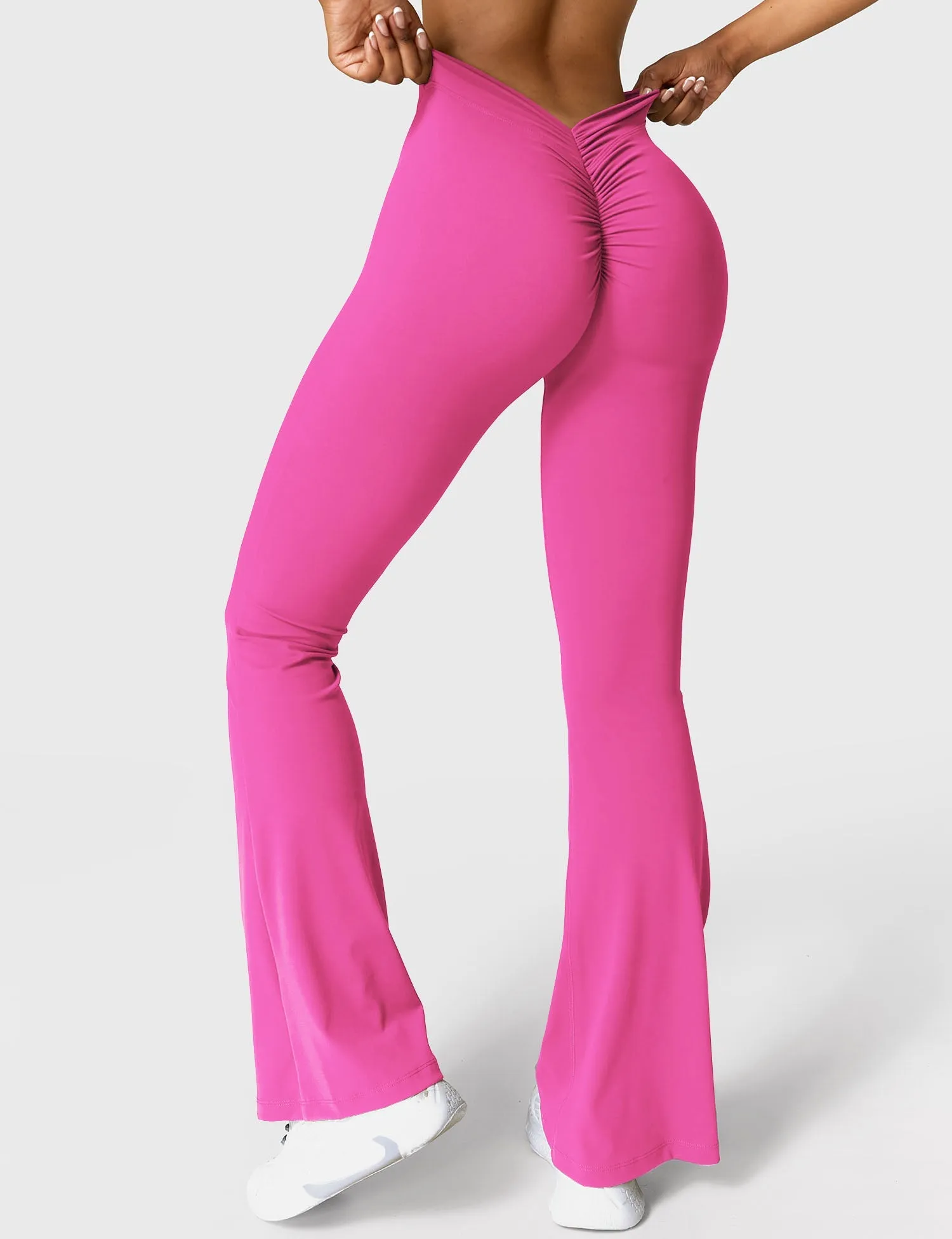 V-back Flare Leggings