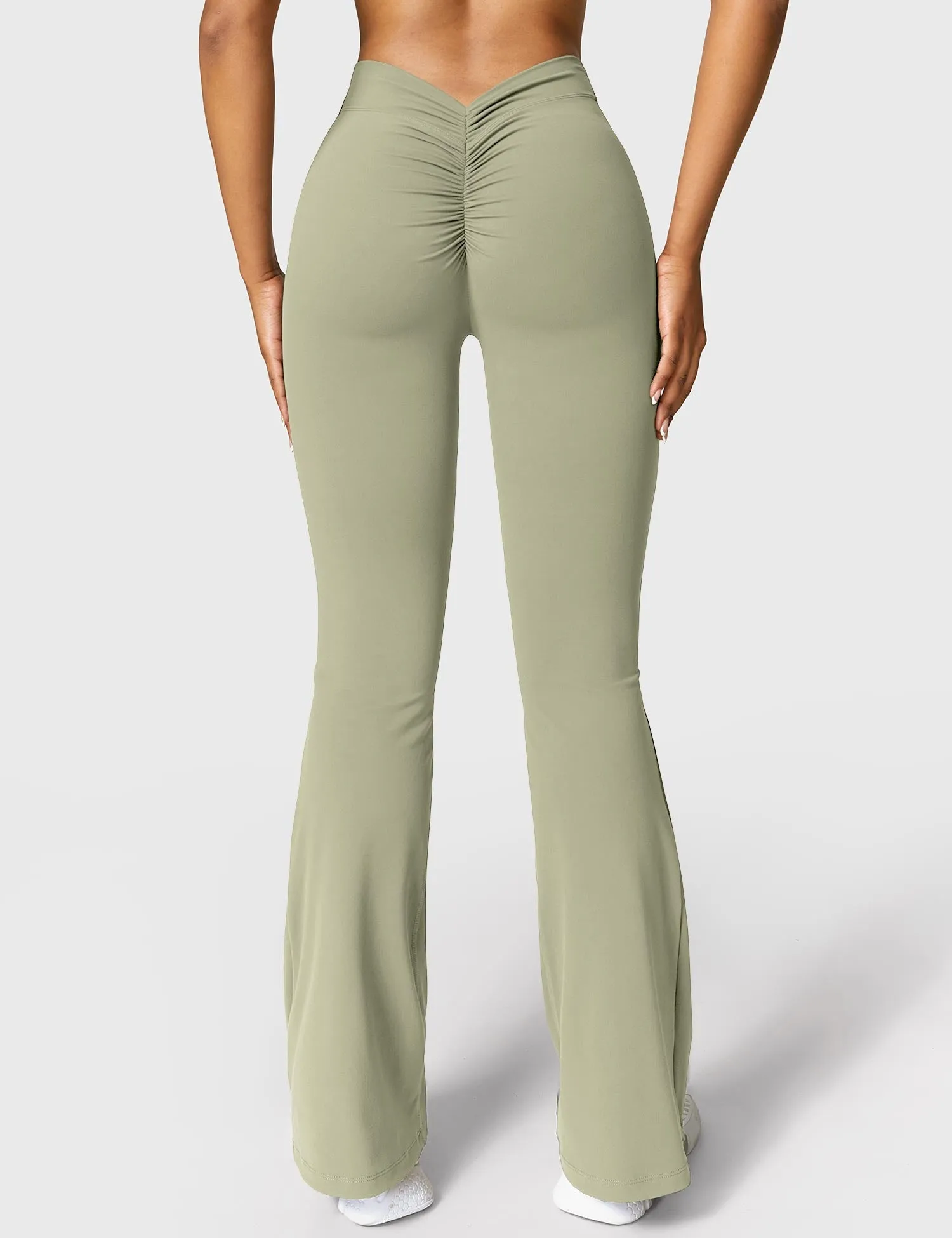 V-back Flare Leggings