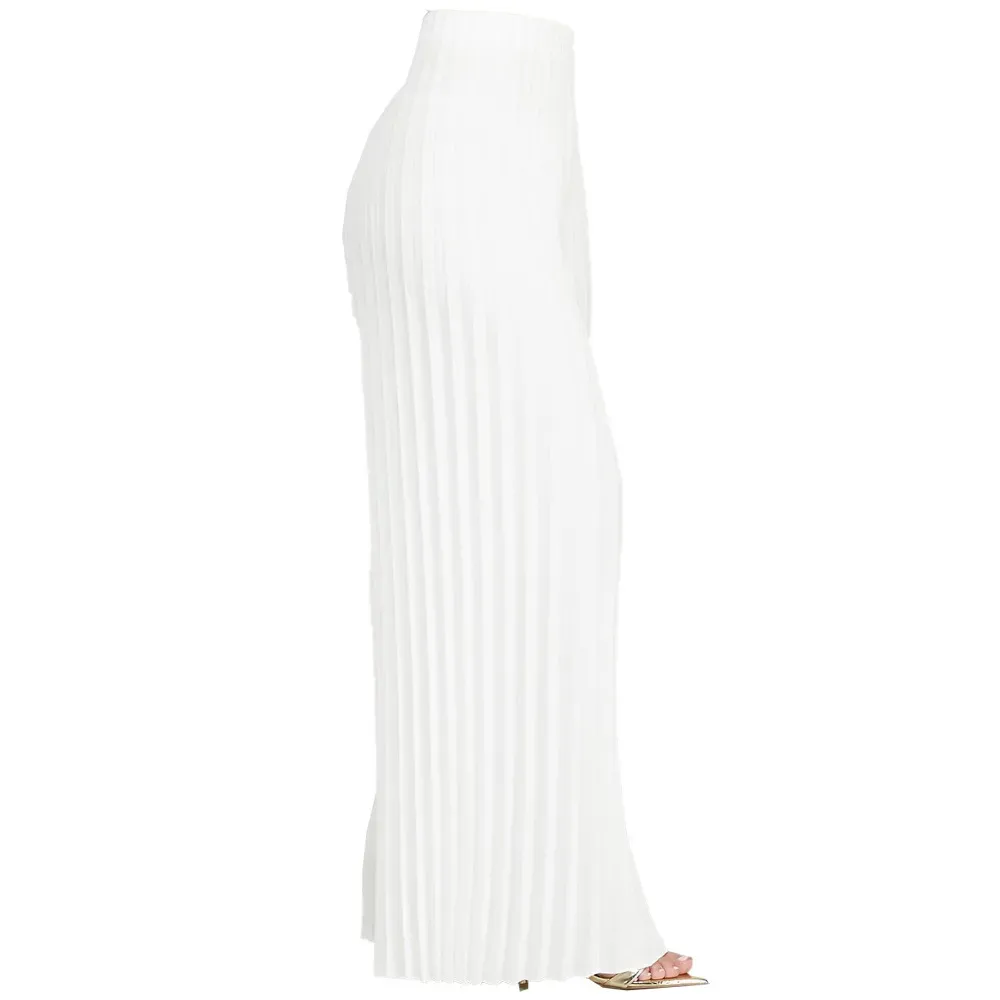 Vantage High-Waist Pleated Wide-Leg Palazzo Pants