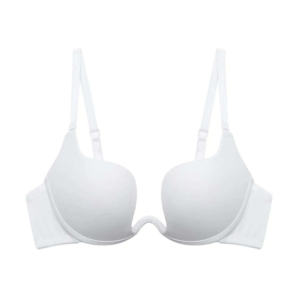 VANZTINA Women's Sexy Push Up Bras - Plunge Seamless Underwire Bralette, Low Cut & Beauty Back Design