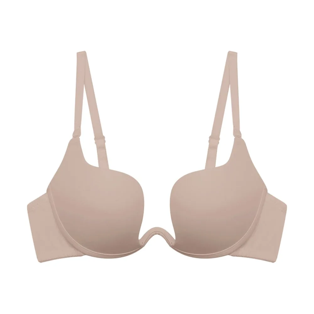 VANZTINA Women's Sexy Push Up Bras - Plunge Seamless Underwire Bralette, Low Cut & Beauty Back Design
