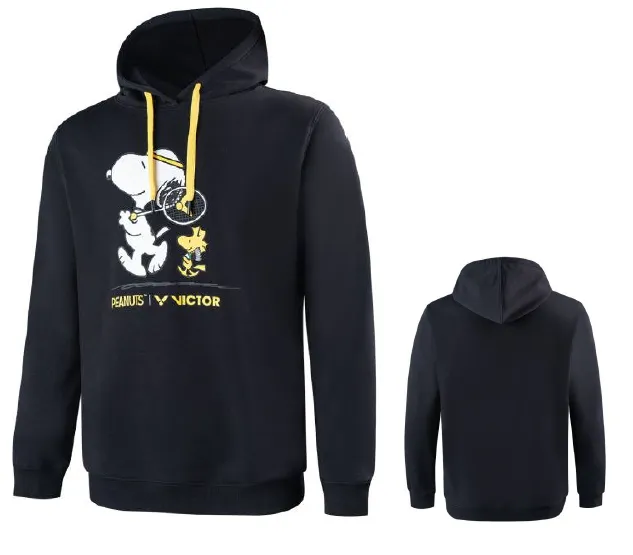Victor X Peanuts Snoopy Unisex Hoodie [Black] Limited Edition T-SNE C