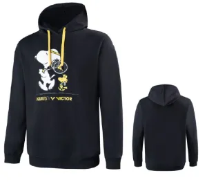 Victor X Peanuts Snoopy Unisex Hoodie [Black] Limited Edition T-SNE C