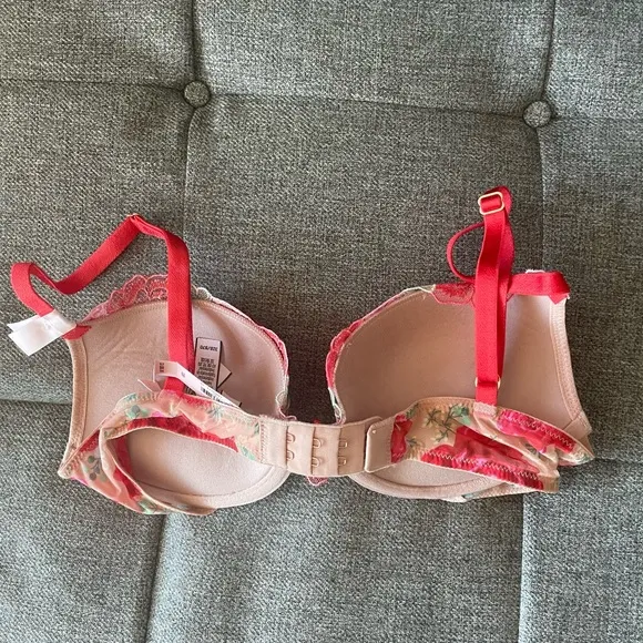 Victoria’s Secret Dream Angels Floral Embroidery Push-Up Bra 32B