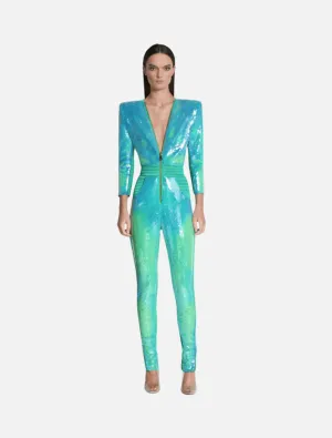 Video Wars Jumpsuit - Aqua