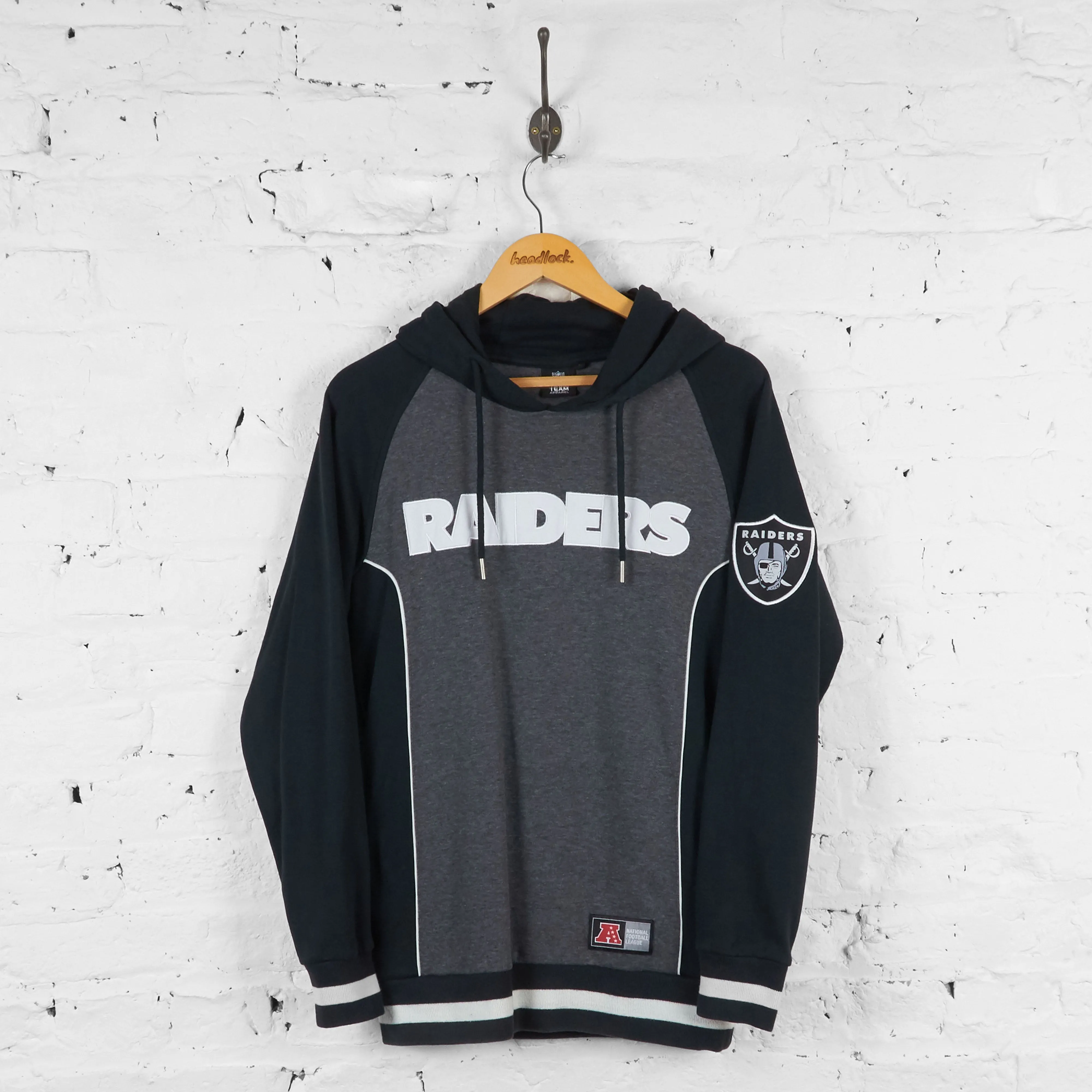 Vintage NFL Las Vegas Raiders Hoodie - Grey - S
