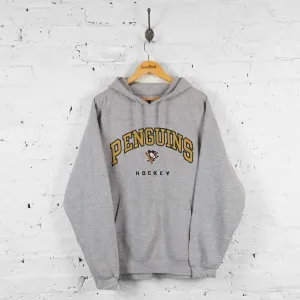 Vintage NHL Penguins Hockey Hoodie - Grey - XL