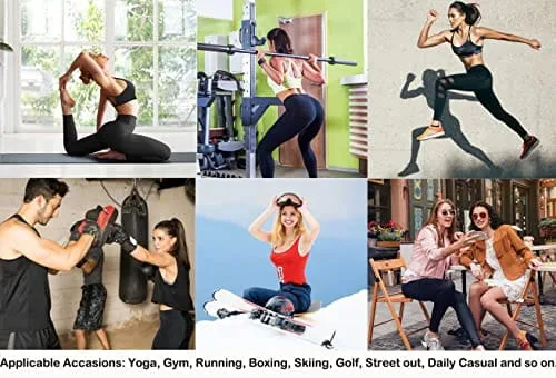 visesunny High Waist Yoga Pants with Pockets Mardi Gras with French Lily Tummy Control Workout Running Yoga Leggings for Women