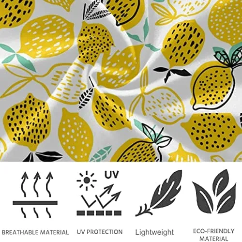 visesunny High Waist Yoga Pants with Pockets Summer Lemon with Dot Buttery Soft Tummy Control Running Workout Pants 4 Way Stretch Pocket Leggings