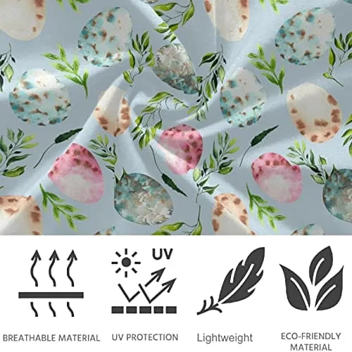 visesunny Watercolor Easter Bunny Egg High Waist Yoga Pants with Pockets Buttery Soft Tummy Control Running Workout Pants 4 Way Stretch Pocket Leggings