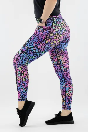 Vivid Leopard - Hybrid 2.0 - Leg Pockets - Full Leggings