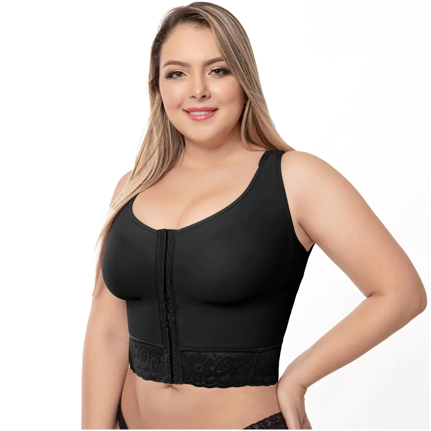 Waist-Length High-Support Bra