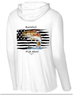 White AMF UPF Hooded