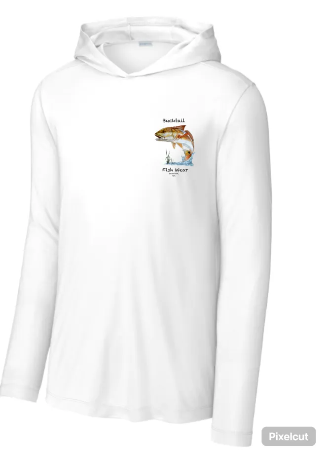 White AMF UPF Hooded