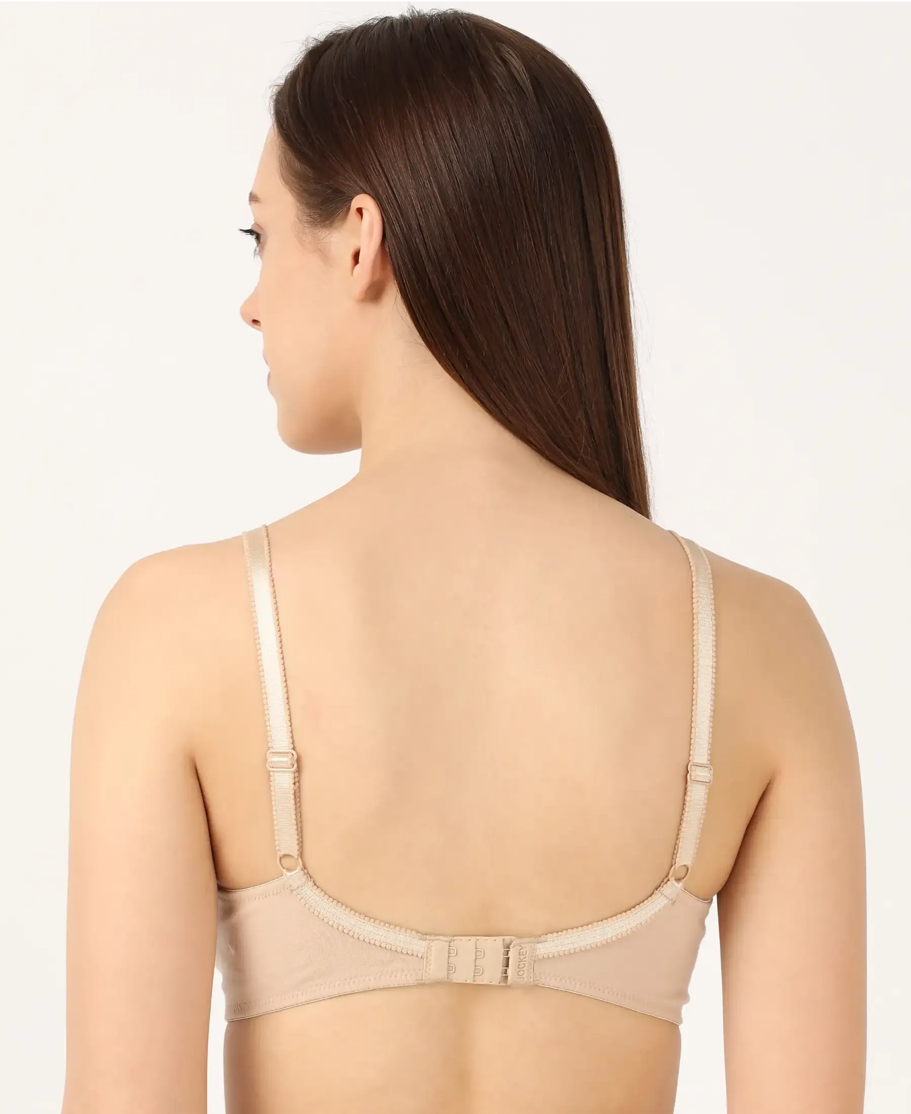 Wirefree Non Padded Super Combed Cotton Elastane Stretch Full Coverage Nursing Bra with Front Clasp Opening - Skin