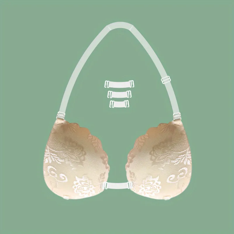 Wireless Adhesive Lace Bras Support - Elegant IdeaCCSZ Bras for Swimwear, Wedding & Formal Dresses