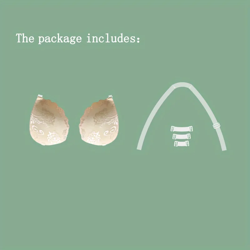 Wireless Adhesive Lace Bras Support - Elegant IdeaCCSZ Bras for Swimwear, Wedding & Formal Dresses